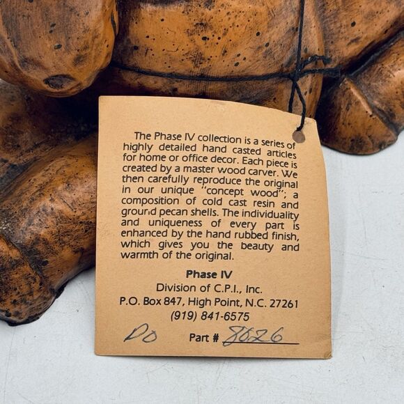 Phase IV Concept Unicorn Cast Figure Pecan Shell Wood Resin VTG High Point NC - Picture 6 of 9